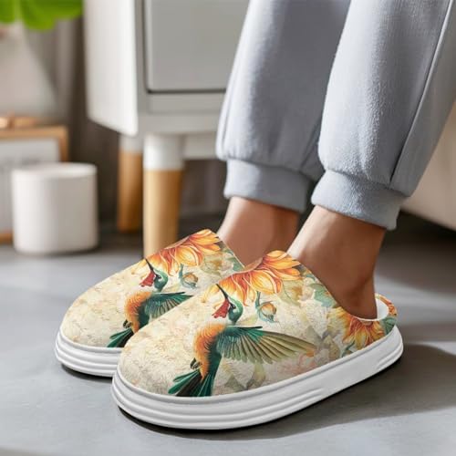 Womens House Slippers Cozy Bedroom Shoes Closed Toe Slippers Winter Indoor Shoes Memory Foam Cotton Shoes3