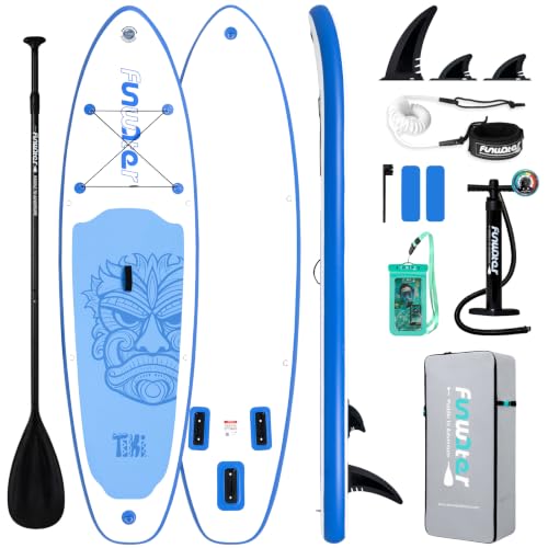 Image of FunWater Inflatable Ultra-Light Stand Up Paddle Board for All Skill Levels with Premium SUP Paddleboard Accessories,Non-Slip Comfort Deck for Youth & Adults