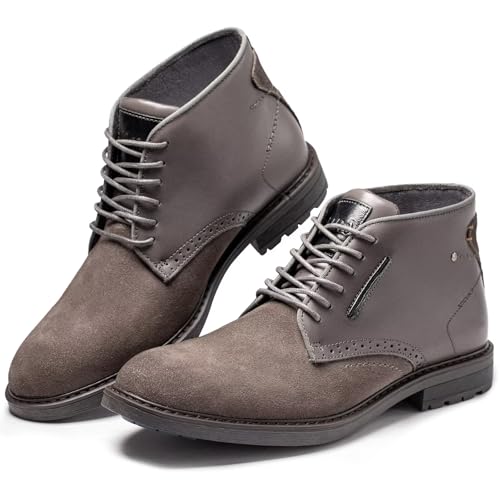 Image of Arkbird Men's Chukka Boots, Leather Ankle Dress Boot Casual Oxfords Lace Up Work Shoes