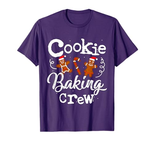 Cookie Baking Crew Baker Bake Kids Women Christmas Baking T-Shirt