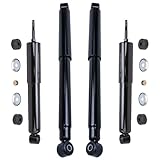 Detroit Axle - 4WD Shock Absorbers for 2002-2005 Dodge Ram 1500 [Standard & Crew Cab] Complete Shock Absorber Assembly 2003 2004 Front and Rear Replacement - 4pc Set