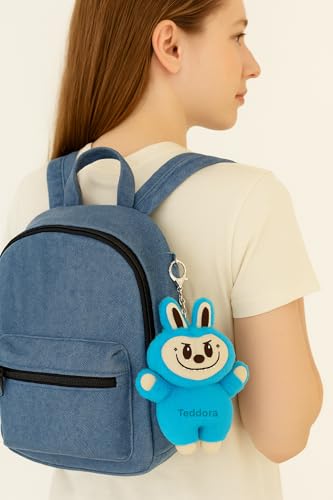 Image of Cute face Doll Soft Toy for Girls Boys Kids,Sky Blue,Cute Character Plush Stuffed Baby Teddy Gift Birthday, 25 cm