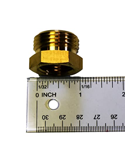 Anderson Metals 57480-1208 Brass Garden Hose Fitting, Connector, 3/4" Male Hose ID x 1/2" Female Pipe - Image 4