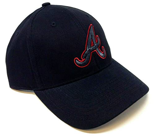 Gorra ajustable negra Fan Favorite MLB Atlanta Braves miniatura 1