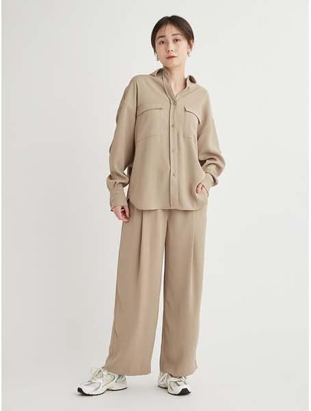 Amazon | [エミ] eco ツイルビックシャツ 13WFB244034 レディース OLV
