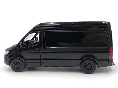 ICE TOYS Modellauto im Maßstab 1:48 mit der Tür zum Öffnen (Schwarzer Lieferwagen)