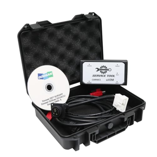 for DOOSAN uVIM Excavator Forklift Engine Diagnostic Tool Fault Detection OBD Interface DDT SCR DPF DCU ECU Scanner (with 2016 & 2023 Software)