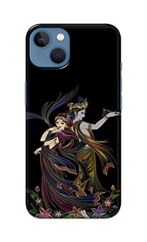 Image of Lord Radha and Krishna Hard Back Case Cover for Apple iPhone 13, A2633, A2482, A2631, A2634, A2635 Back Cover -(J5) VNS2223