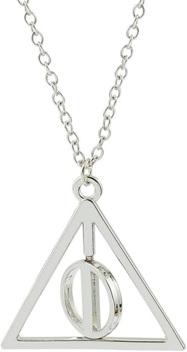 El Regalo Deathly Hallows Rotatable Triangle Pendant Necklace for Girls/Boys- Harrys Iconic Time Necklace Replica for Potterheads (B0DFTWRK4V) Amazon Price History, Amazon Price Tracker