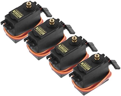 4PCS Servo Motor MG995 Control Angle180 Metal Gear Servo 20KG Digital High Speed Torque Servo Motor for Smart Car Robot Boat RC Helicopter