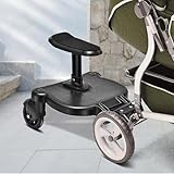 Pram Riding Board - Pram Board Attachment, Pram Step Board, Pushchair Attachment, Pushchair Cycling Device, Sliding Board for Most Prams, Children's Step Board with - Image 4
