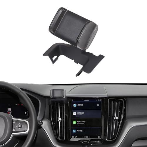 DIYUCAR Supporto per cellulare da auto compatibile con Volvo XC60 2018-2023, supporto per telefono cellulare per console centrale, rotazione a 360°, per tutti i telefoni cellulari (stile A)