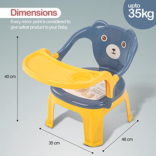 Baybee-Plastic-Baby-Chair-for-Kids-Study-Table-Chair-with-Cushion-Seat-High-Backrest-Booster-Seat-for-Baby-Home-School-Kids-Chair-for-Toddlers-1-to-4-Years-Boy-Girl-Booster-Seat-Blue
