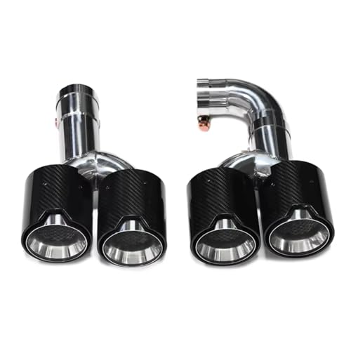 Tuyau d'échappement quad acier inoxydable carbone pour BMW X4 G02 X3 G01