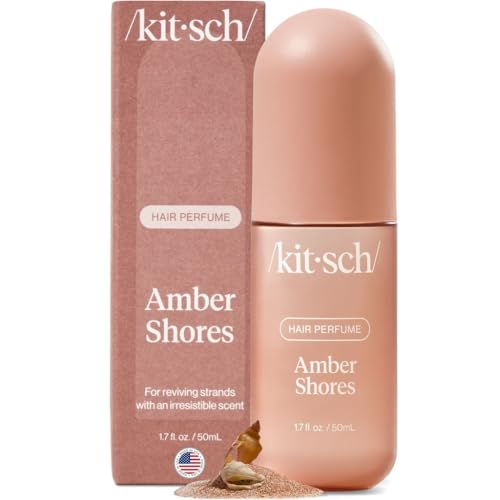 Kitsch Hair Perfume for Women - Amber Shores | Clean, Deodorizing & Patented Odor-Eliminating...