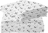 MUSOLEI Panda Sheet Panda Fitted Sheet Cute Animal Panda Bed Sheet Girl Twin Sheet Girl Full Sheet Girl Bedding Cute Girl Bed Sheet 1 Fitted Sheet with 2 Pillowcases (Full)