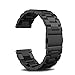 A1-Brave Edelstahl-Armband for Suunto 9 / Ambit 3 Vertikale/Spartan Sport HR Metall-Uhrenarmband-Handgelenk-Bügel-Armband 24mm Schwarz (Color : Black, Size : 24mm)