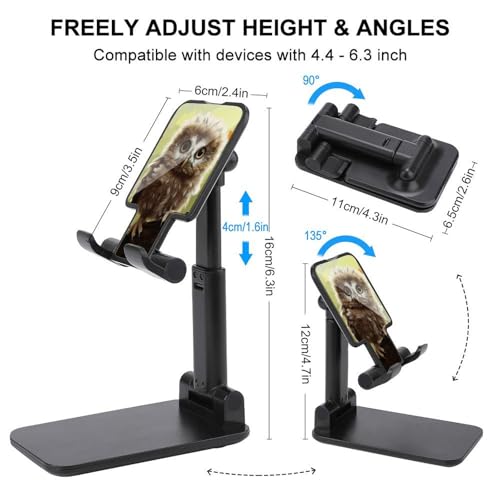Support de téléphone portable pliable finitions soignées style hibou