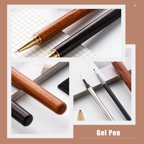 Set de 2 Bolígrafo de Gel LALAFINA Rosewood miniatura 5