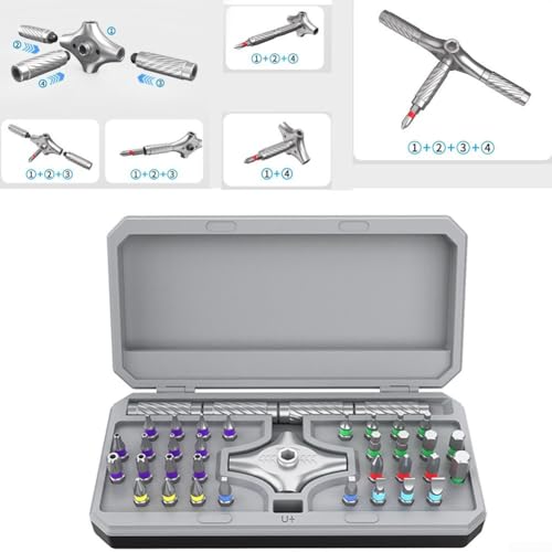 Tournevis magnétique 34 en 1 pour réparer facilement vos appareils