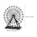 Garneck Desk Decor Home Decoration Metal Ferris Wheel 3D Metal Model Retro Ferris Wheel Model Sculptures Wrought Iron Ornaments Home Decor Souvenir Rose Gold Desk Decor Vintage Decor