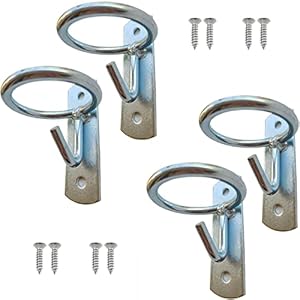 Horse Feed Bucket Hook,Water Bucket Holder Hanger for Horse Stall/Stable Supplies (4 Pack)
