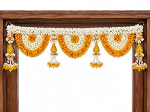 Artificial Marigold Flowers for Home Decoration | Full Door Decor...