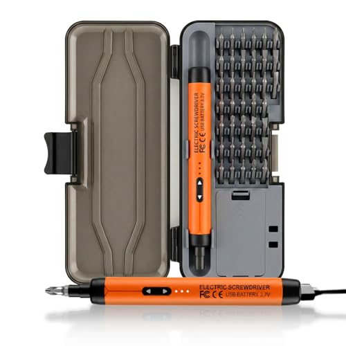 Image of Lifelong 38 Bits Electric Screwdriver Kit | Precision Rechargeable Screwdriver Toolbox | 500mAh Battery | USB Type-C, Magnetic Tip | 150 RPM Speed | Ideal for Phone, Laptop, Toy & Eyeglasses Repair