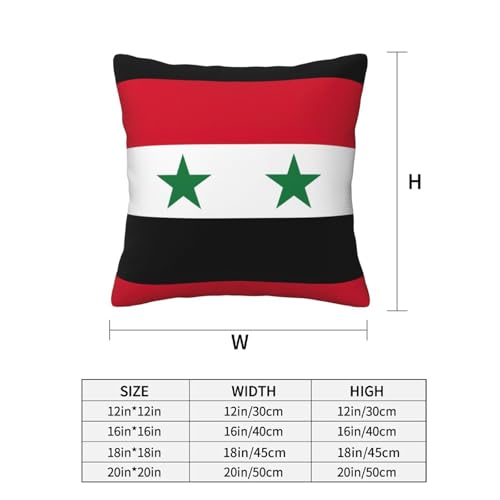 Housse de coussin république arabe syrienne impression haute définition lit