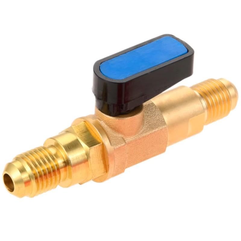 Conector de válvula de bola REPORSHOP 1/4 M SAE para gas refrigerante de climatización
