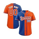 Genérico Camiseta de béisbol Personalizada para Hombres, Mujeres y niños, Personalizado Nombre Número de Camisas de Béisbol Camisa para Hombres/Mujeres/Jóvenes S-7XL