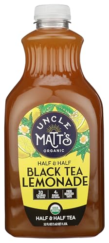 Half and half black tea lemonade