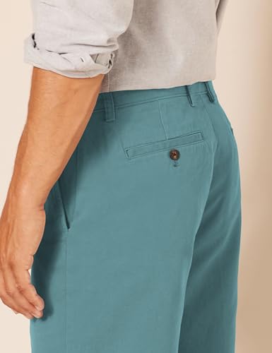 Image of Amazon Essentials Men's Classic-Fit 9 inch Cotton Twill Chino Shorts with Button-Through Pockets