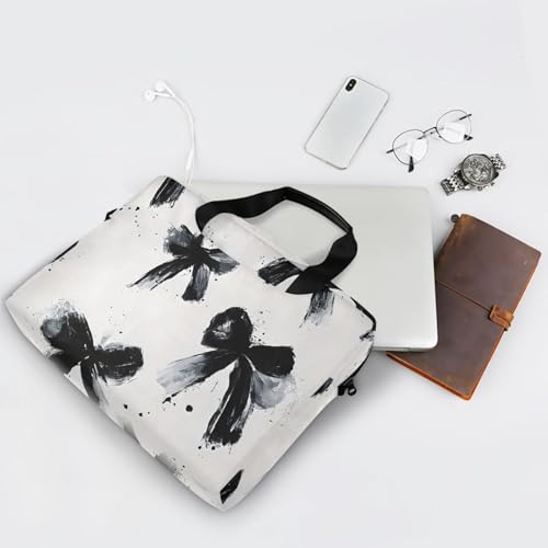 Maletín para portátil ALAZA con diseño Black Bow, 13-15.6 in miniatura 7