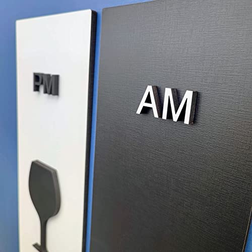 Quadro Decorativo AM-PM - MDF - Decoração para Cozinha - Sala - Quarto - Café e Vinho