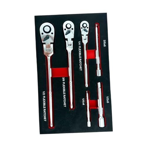 Clés à cliquet professionnelles à tête rotative et extensions - 2