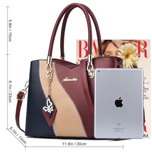 Bolso Tote de PU para mujer con asa superior miniatura 6