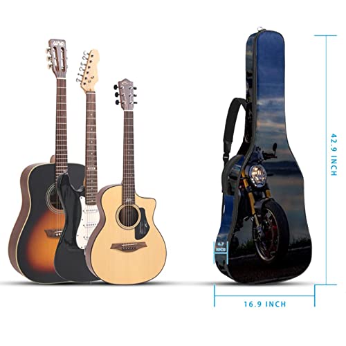 Housse imperméable pour guitare acoustique avec double bandoulière et poche Motif vacances d’été, Multicolore 04, 42… - Les Beatles, Paul McCartney, John Lennon, RIngo Starr, George Harrison Housse imperméable pour guitare acoustique avec double bandoulière et poche Motif vacances d'été, Multicolore 04, 42… – Image 6