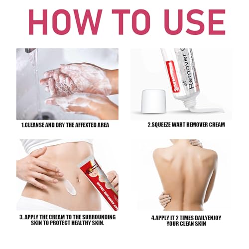 Image of Wart Cream Fast Acting Gel Fast-Acting， Wart Remover Wart Remover Cream for Face, Body and Hands