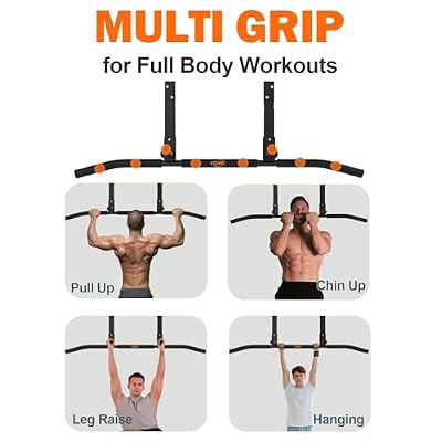 Fitarc Joist Mount Pull Up Bar, Wall Chin Up Bar Ceiling Mount for Beams, Heavy Duty Steel Construction, Home Gym Workout Equipment -Patent Pending