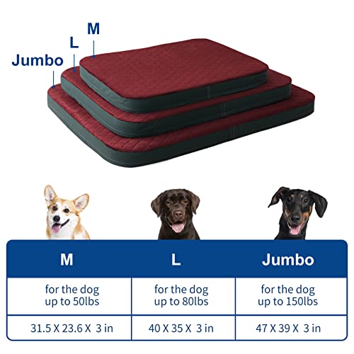 Dog Beds For Large Dogs Orthopedic Foam Jumbo Dog Bed Mattress 47 Inch Joint Relief Pet Sleeping Mat, Non Slip Removable Washable Cover #TOP5
