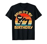 bruh È il mio settimo compleanno ninja 7 year old ninja birthday maglietta