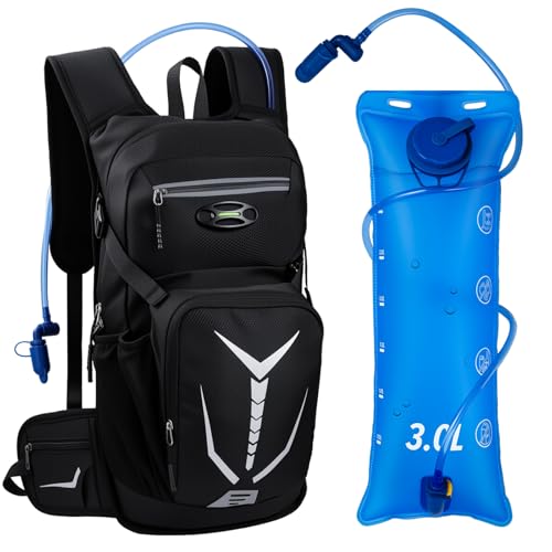 Insulated Hydration Backpack with 3L Water Bladder - 18L Leak-Proof Hiking Daypack, Lightweight...