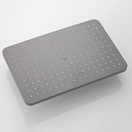 Ensemble de douche à effet pluie avec bec de baignoire noir mat - 8
