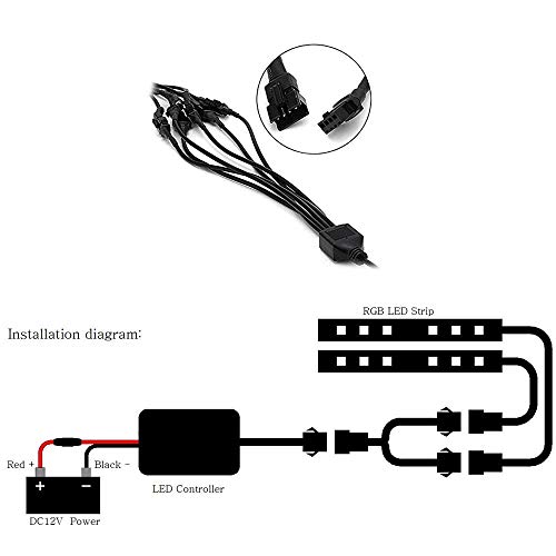 Kit Leggero a LED per Moto, 12 V Multi-Color