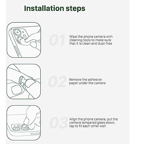 Image of FabeKee Tempered Glass Camera Lens Protector For oneplus nord 4 9H Hardness, Full Coverage Anti Scratch Camera Metal Ring Black