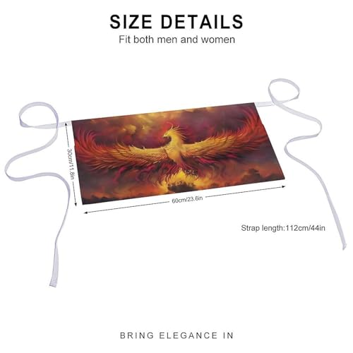 Tablier court résistant aux taches Fantasy Phoenix imperméable et durable