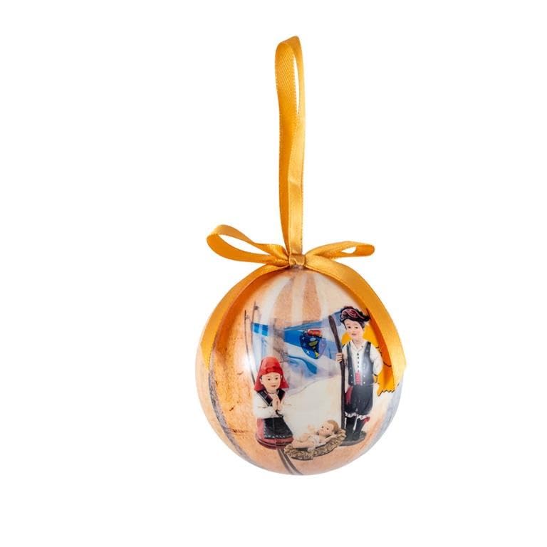 Boules de Noël de 7,5 cm DRW Mystère galicien pour suspension sapin