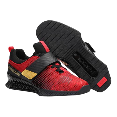 ForceRoute Zapatos De Levantamiento De Pesas,Zapatillas Crossfit Hombre,Zapatos Deportivos Peso Muerto Hombre,CóModa,MúLtiples Usos,FáCil De Poner Y Quitar,para Unisex Interior Al Aire Libre