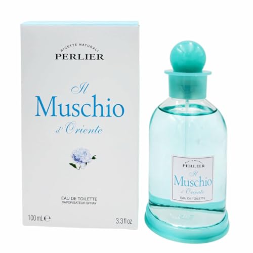 Perlier, Perfume de almizcle blanco oriental, 100 ml, aroma intenso, notas orientales envolventes